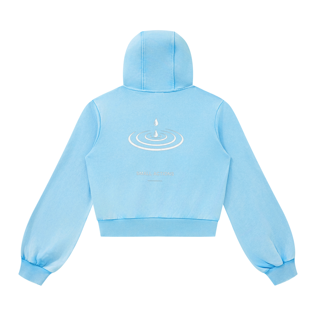 Ripple Blue Women’s Vintage Wash Full Zip Hoodie