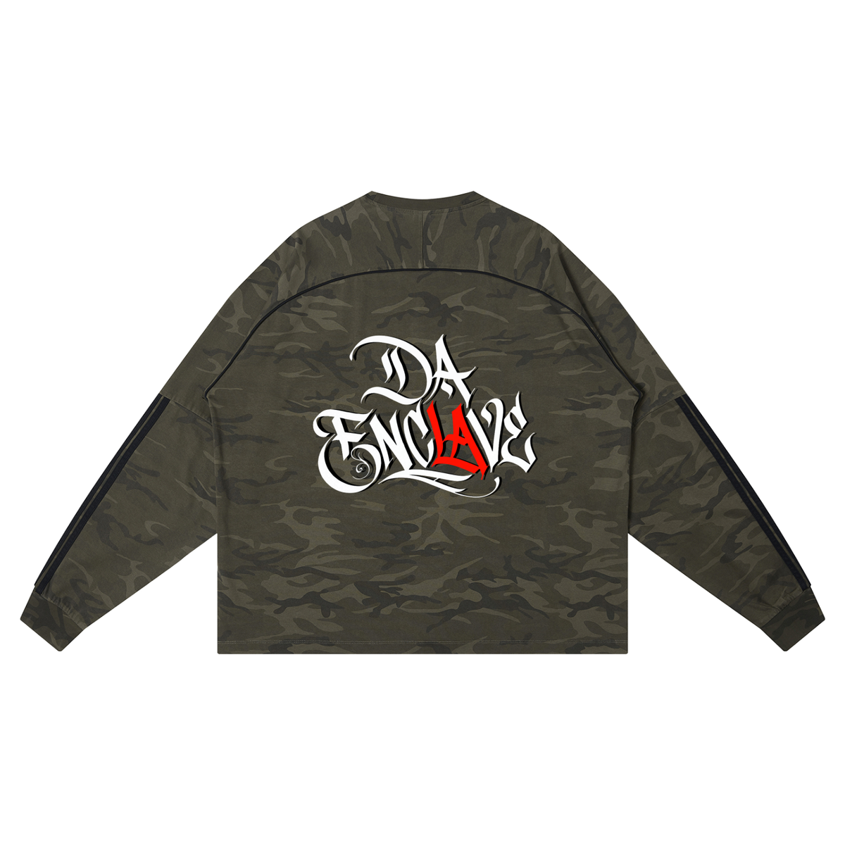 Serene Da Enclave Unisex Camo Loose Long Sleeve T-Shirt