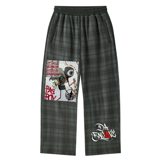 Bag Boy Plaid Straight Leg Pants