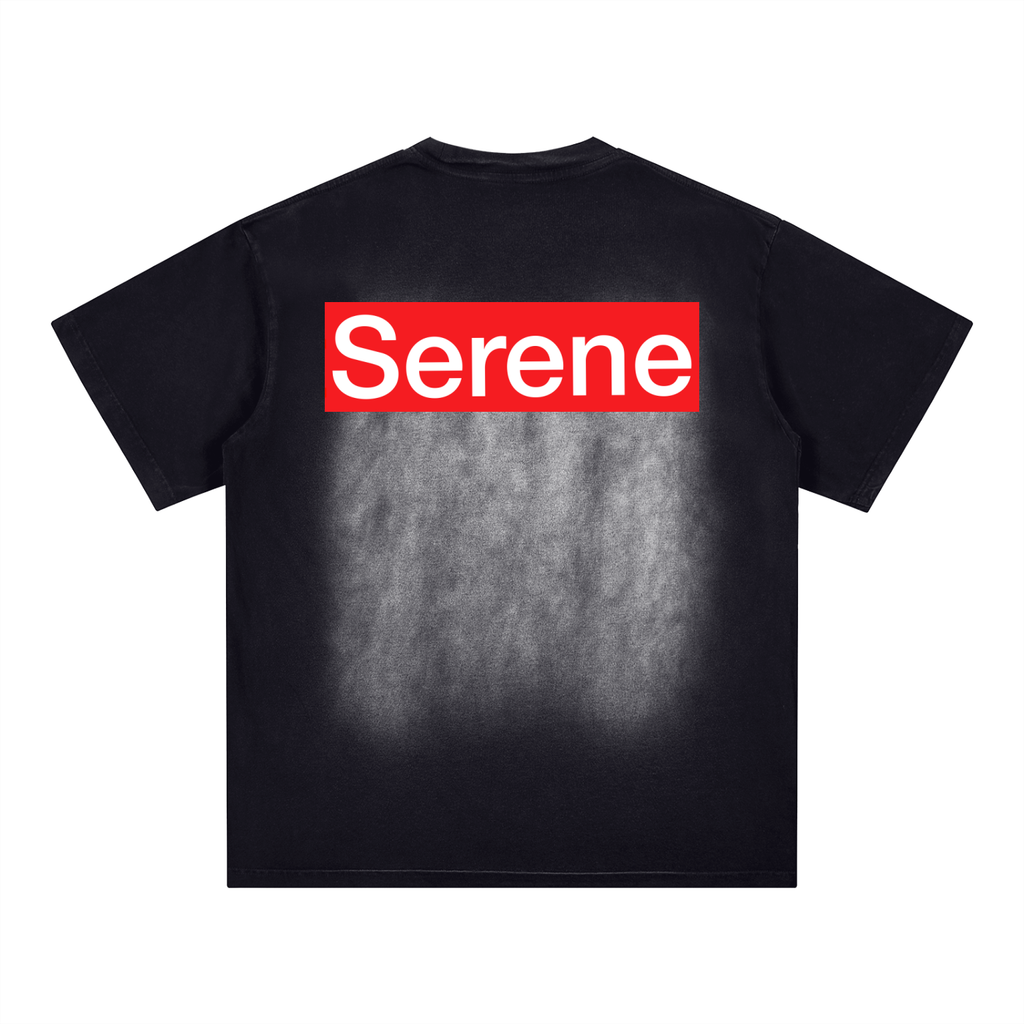 Enzo Square Patch Monkey Washed T-Shirt