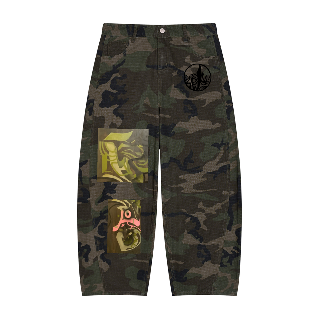 Amaru 1 Men’s Camo Barrel Leg Cargo Pants