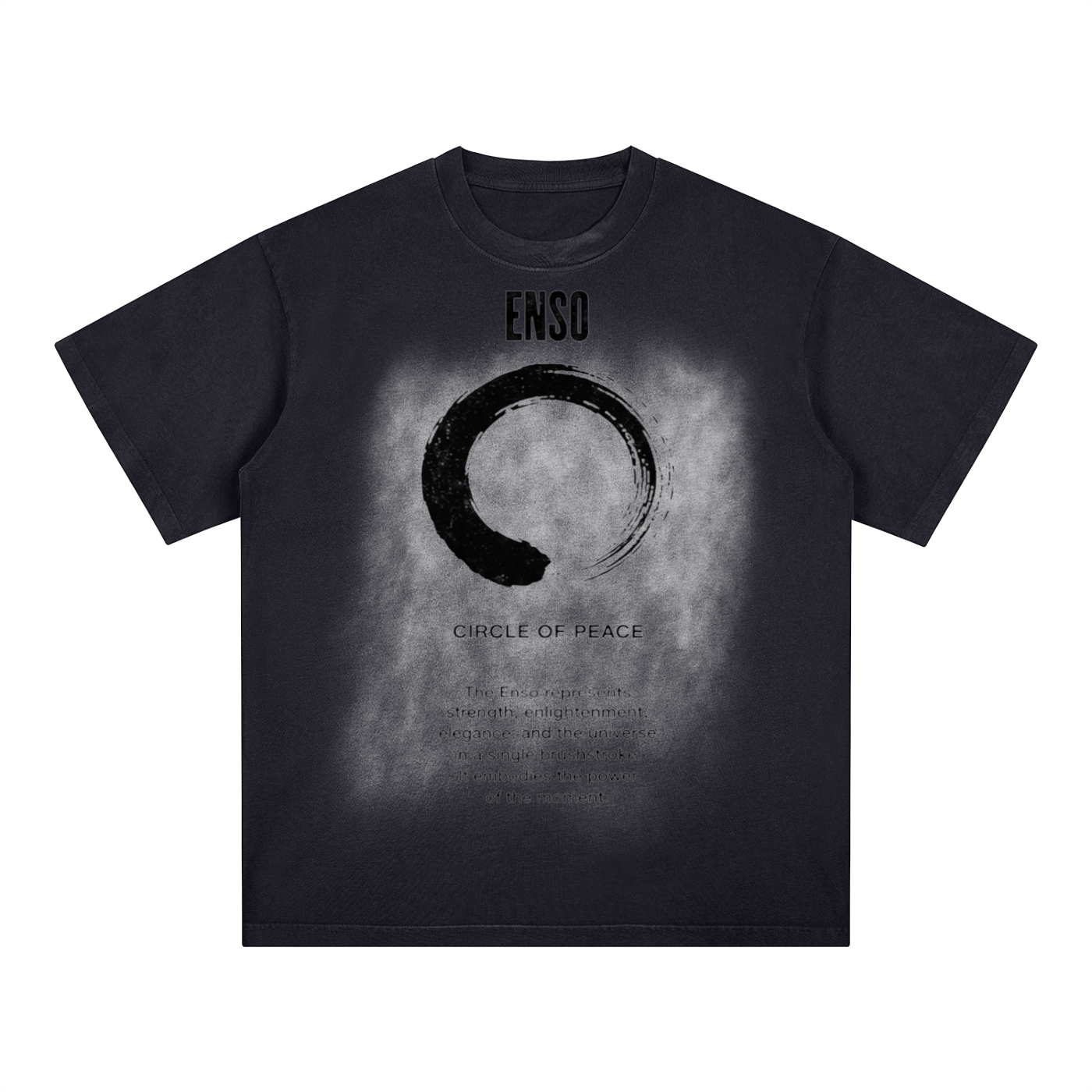 Enzo Square Patch Monkey Washed T-Shirt