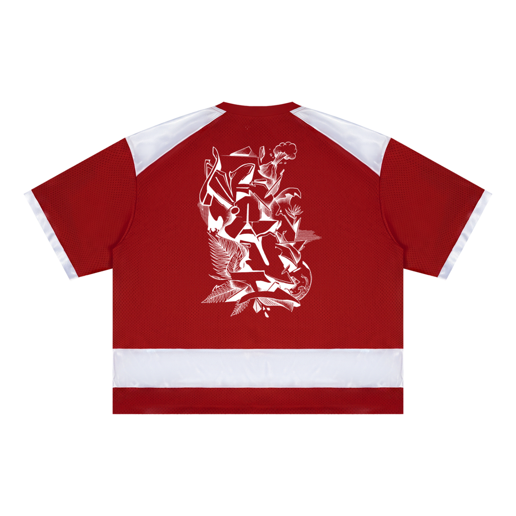 Maui Unisex Raglan Sleeve Mesh Boxy T-Shirt