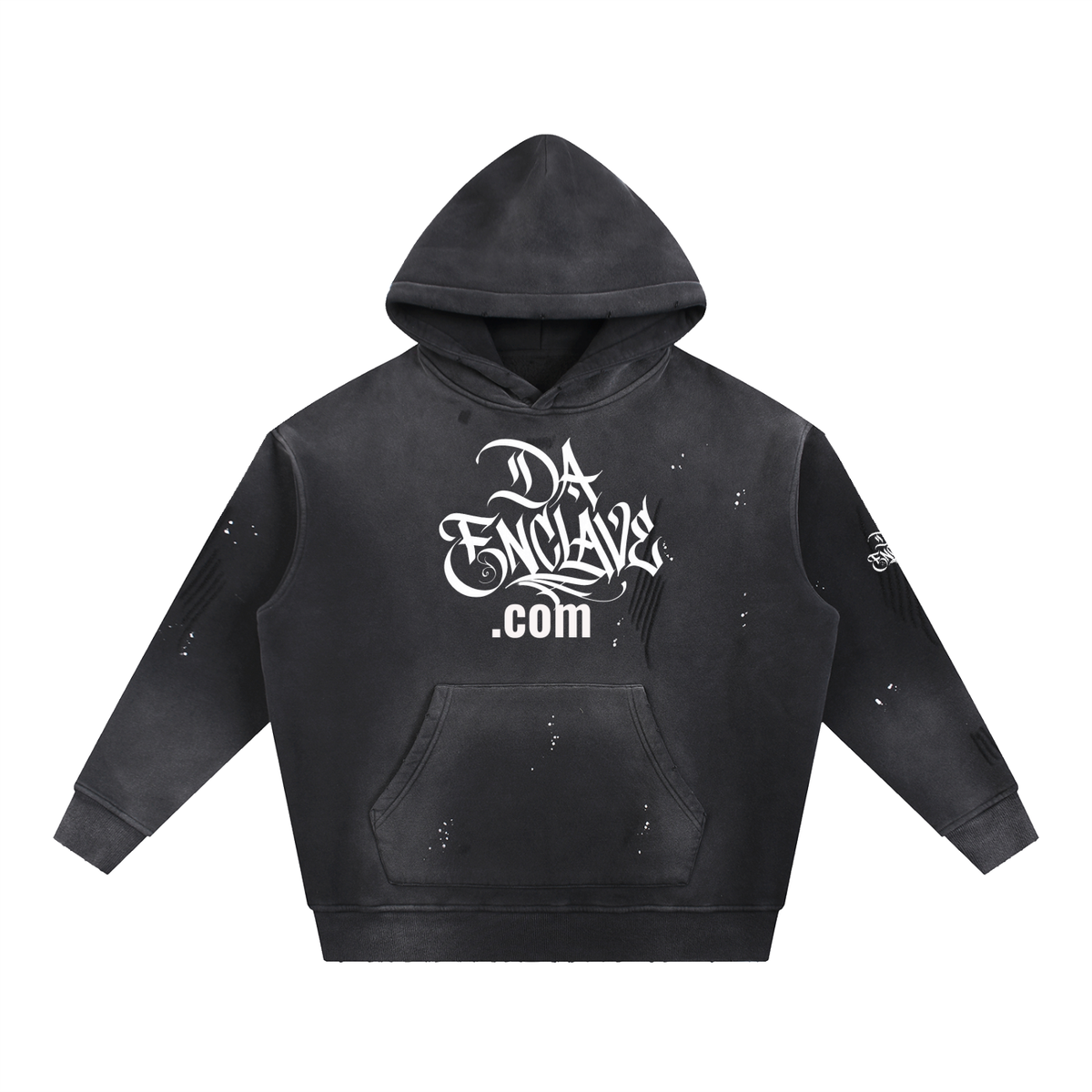 Bag boy LA Vintage Washed Frayed Fleece Hoodie