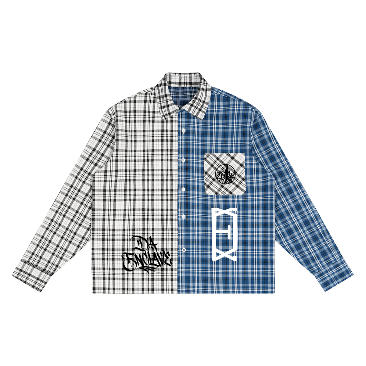 Da Enclave Oversized 2 Plaid Shirt