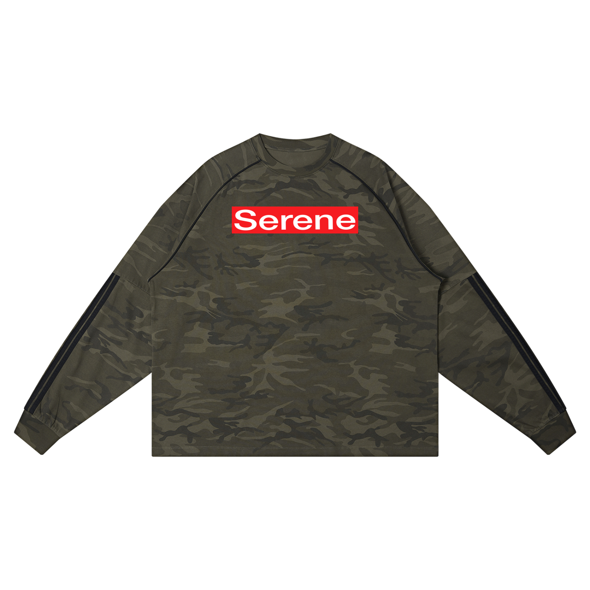 Serene Da Enclave Unisex Camo Loose Long Sleeve T-Shirt