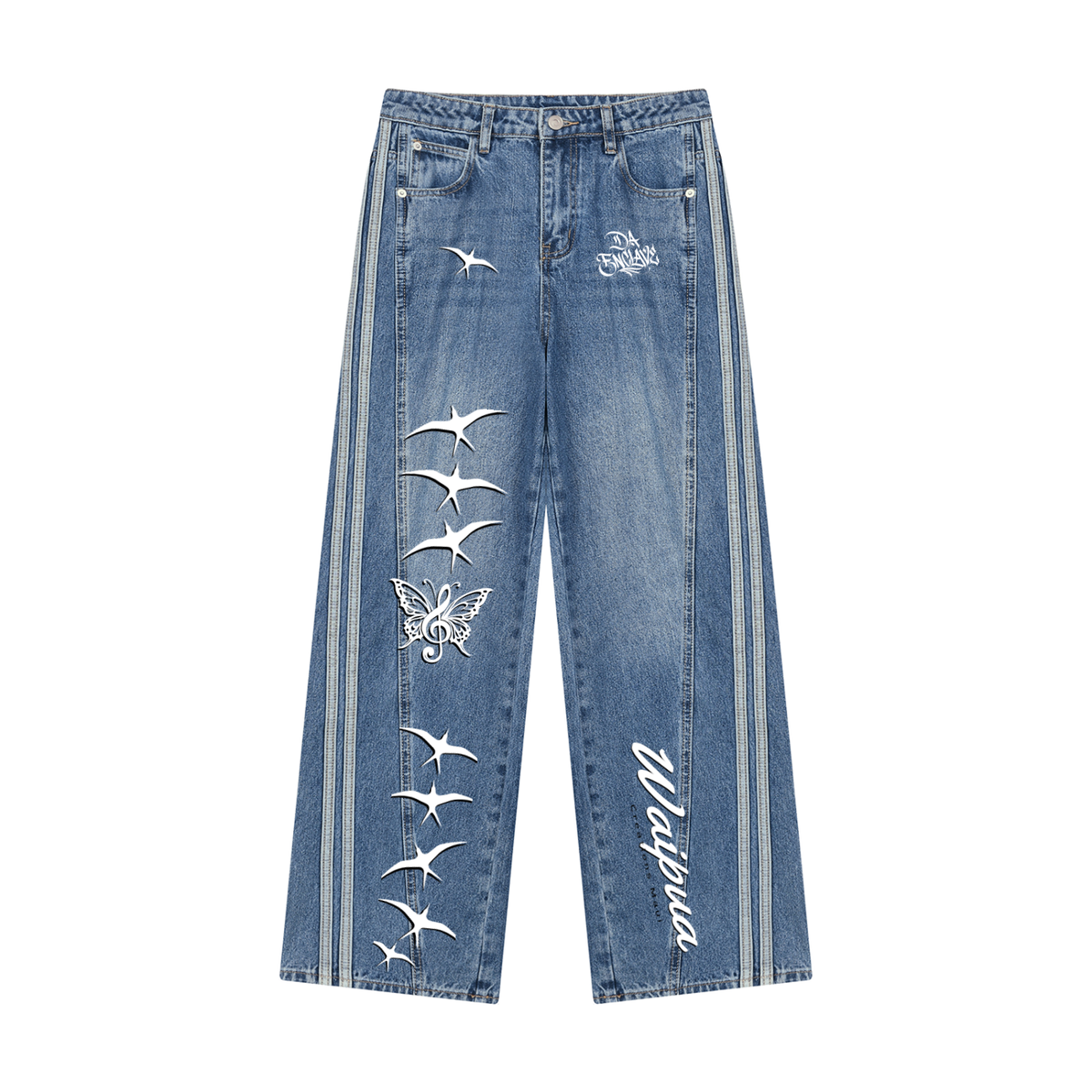 Waipua song bird Women’s Wide Leg Denim Jeans