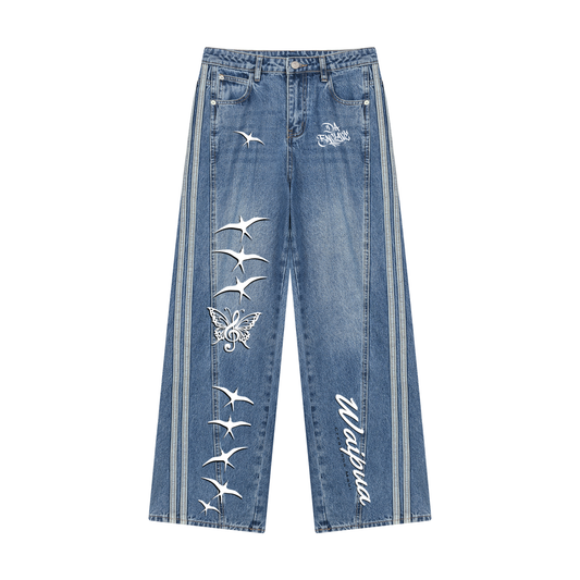 Waipua song bird Women’s Wide Leg Denim Jeans