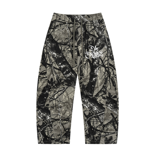 Da Enclave Unisex Tree Camo Barrel Leg Pants