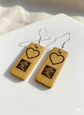 Love Kanji Bamboo Earrings