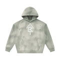 Bewel Art Unisex Sunfade Frayed Fleece Hoodie