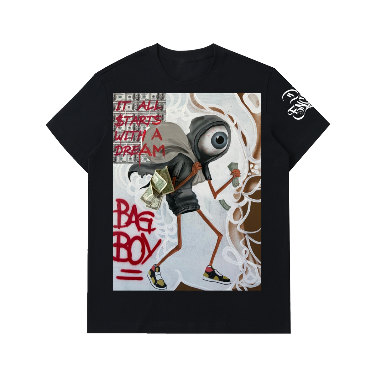 Bag boy black Essential Heavyweight Cotton T-Shirt