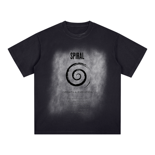 Square Patch Monkey Washed T-Shirt