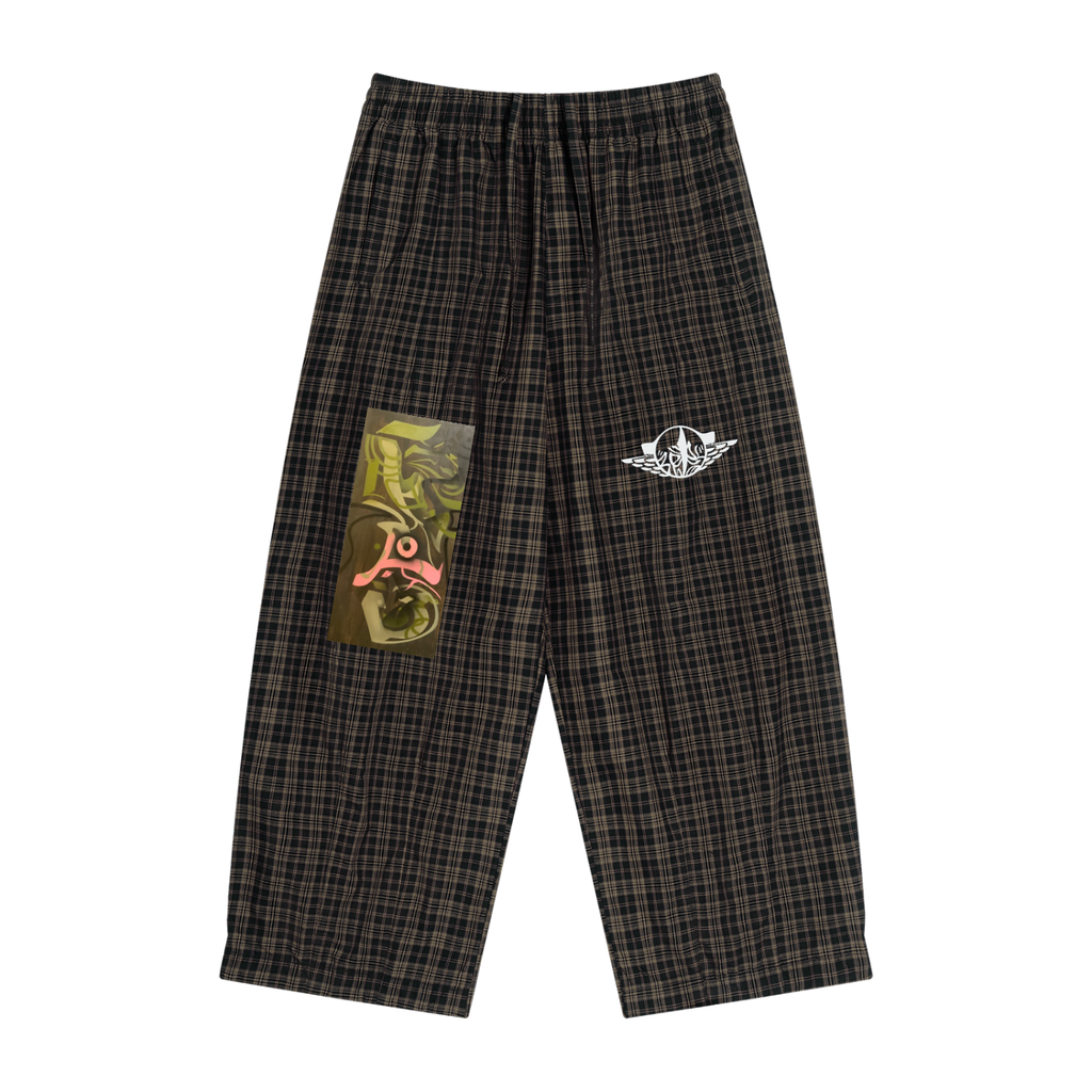Amaru 1 Unisex Plaid Wide Leg Pants