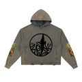 Amaru 1 Vintage Washed Frayed-Hem Hoodie