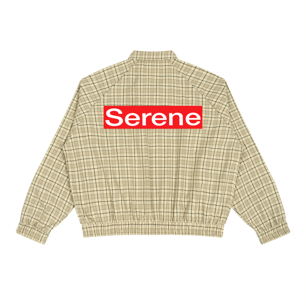 Serene Unisex Plaid Full-Zip Track Jacket