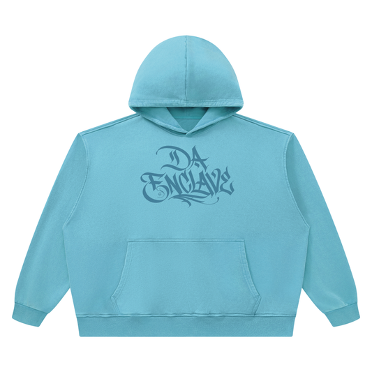 Da Enclave Unisex MAUI BLUE Heavyweight Vintage Wash Boxy Hoodie