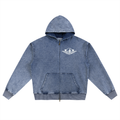 Maui graffiti designSnow Wash Oversized Zip-Up Hoodie
